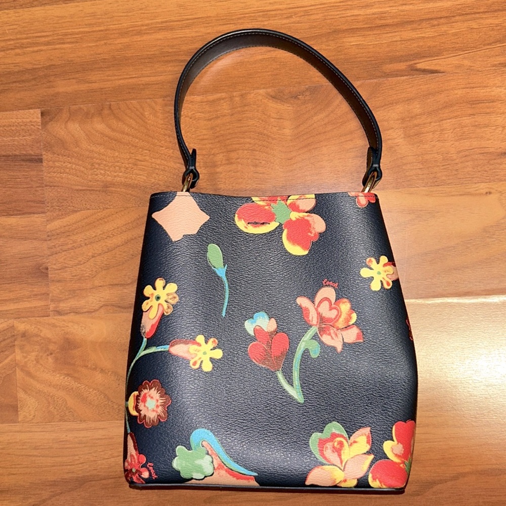 NWOT Coach Small Town Bucket Bag with Dreamy Land Floral Print - Picture 11 of 12